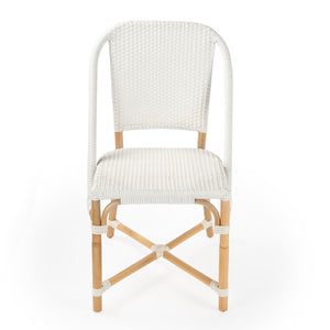Butler Specialty Tenor White & Black Rattan Side Chair 5398304