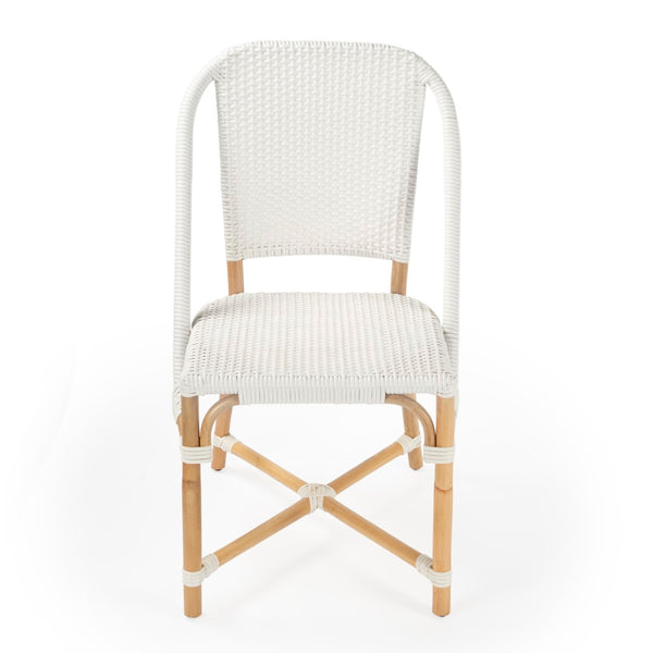 Butler Specialty Tenor White & Black Rattan Side Chair 5398304