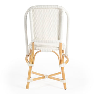 Butler Specialty Tenor White & Black Rattan Side Chair 5398304