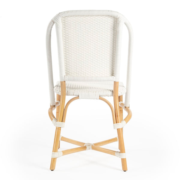 Butler Specialty Tenor White & Black Rattan Side Chair 5398304