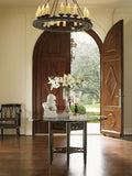Royal Kahala Sugar And Lace Dining Table With 54 Inch Glass Top