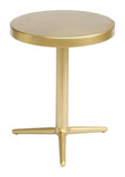 English Elm EE2962 Iron, Aluminum Modern Commercial Grade Accent Table Gold Iron, Aluminum