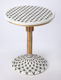 Butler Specialty Tenor White & Black Rattan Bistro Table 5400295