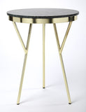 Butler Specialty Haven Green Marble & Brass Accent Table 5401025