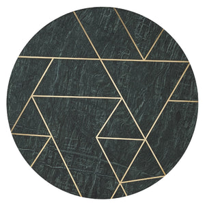 Butler Specialty Haven Green Marble & Brass Accent Table 5401025