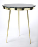 Butler Specialty Hollings Green Marble & Brass Accent Table 5402025