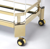 Butler Specialty Charlevoix Acrylic & Gold Serving Cart 5408335