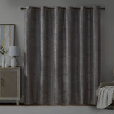 Beautyrest Francis Transitional Geo Jacquard Total Blackout Magnetic Closure Panel Pair Taupe 84" BR40-3096