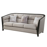 Zemocryss Transitional Sofa with 3 pillows