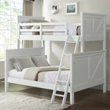 Intercon Tahoe Youth Farmhouse Twin over Full Bunk Bed | Sea shell TA-BR-6360FB-SSH-C TA-BR-6360FB-SSH-C