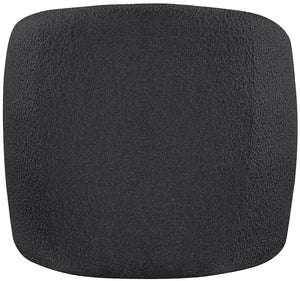 Acadia Boucle Fabric / Plywood / Foam Contemporary Black Boucle Fabric Accent Chair - 33.5" W x 30.5" D x 30" H
