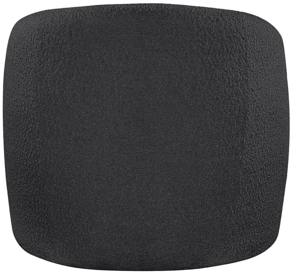 Acadia Boucle Fabric / Plywood / Foam Contemporary Black Boucle Fabric Accent Chair - 33.5" W x 30.5" D x 30" H