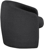 Acadia Boucle Fabric / Plywood / Foam Contemporary Black Boucle Fabric Accent Chair - 33.5" W x 30.5" D x 30" H