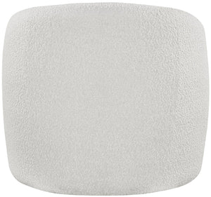 Acadia Boucle Fabric / Plywood / Foam Contemporary Cream Boucle Fabric Accent Chair - 33.5" W x 30.5" D x 30" H