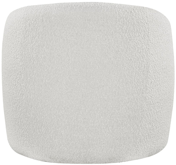 Acadia Boucle Fabric / Plywood / Foam Contemporary Cream Boucle Fabric Accent Chair - 33.5" W x 30.5" D x 30" H