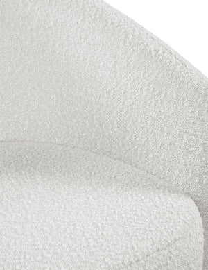 Acadia Boucle Fabric / Plywood / Foam Contemporary Cream Boucle Fabric Accent Chair - 33.5" W x 30.5" D x 30" H