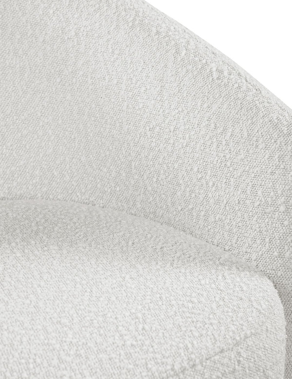 Acadia Boucle Fabric / Plywood / Foam Contemporary Cream Boucle Fabric Accent Chair - 33.5" W x 30.5" D x 30" H