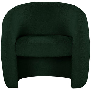 Acadia Boucle Fabric / Plywood / Foam Contemporary Green Boucle Fabric Accent Chair - 33.5" W x 30.5" D x 30" H