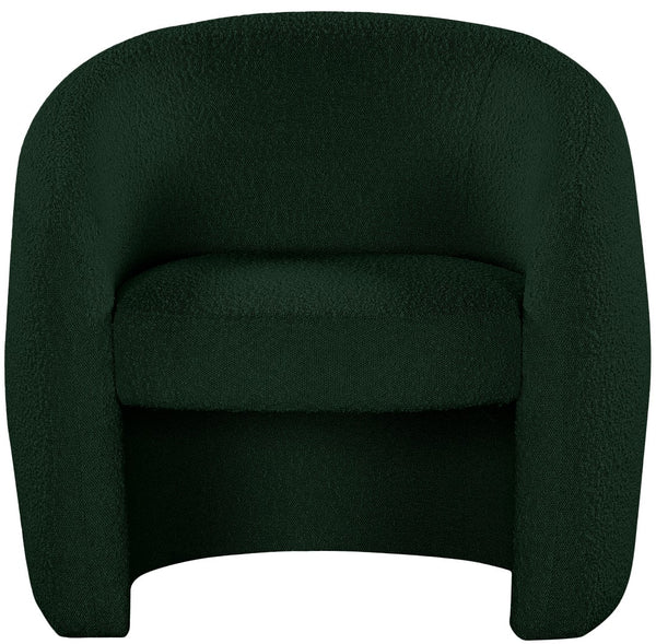 Acadia Boucle Fabric / Plywood / Foam Contemporary Green Boucle Fabric Accent Chair - 33.5" W x 30.5" D x 30" H