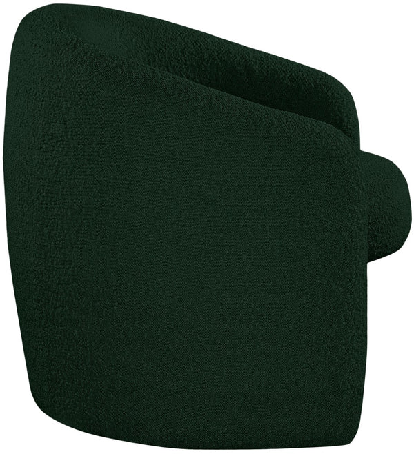 Acadia Boucle Fabric / Plywood / Foam Contemporary Green Boucle Fabric Accent Chair - 33.5" W x 30.5" D x 30" H