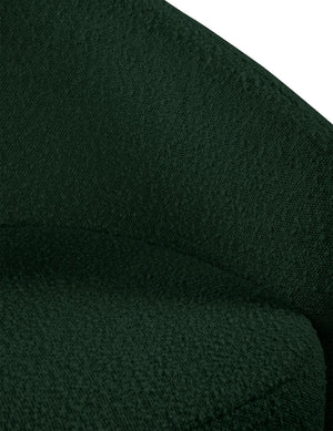 Acadia Boucle Fabric / Plywood / Foam Contemporary Green Boucle Fabric Accent Chair - 33.5" W x 30.5" D x 30" H