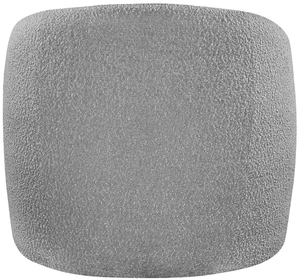 Acadia Boucle Fabric / Plywood / Foam Contemporary Grey Boucle Fabric Accent Chair - 33.5" W x 30.5" D x 30" H