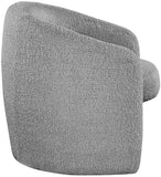 Acadia Boucle Fabric / Plywood / Foam Contemporary Grey Boucle Fabric Accent Chair - 33.5" W x 30.5" D x 30" H