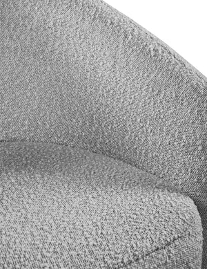 Acadia Boucle Fabric / Plywood / Foam Contemporary Grey Boucle Fabric Accent Chair - 33.5" W x 30.5" D x 30" H