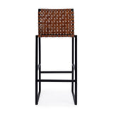 Butler Specialty Urban Brown Woven Leather Bar Stool 5445344