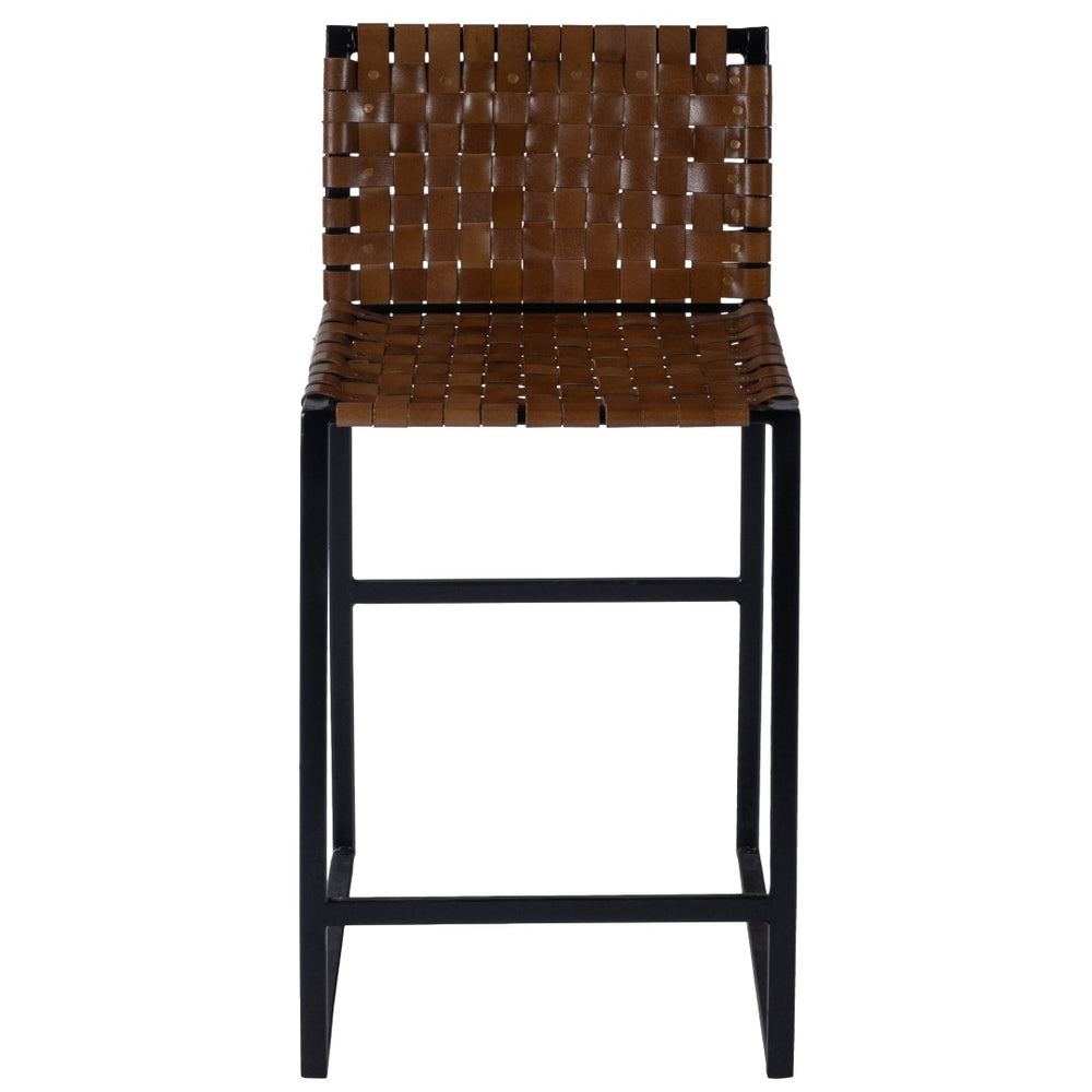 Butler Specialty Urban Brown Woven Leather Counter Stool 5446344