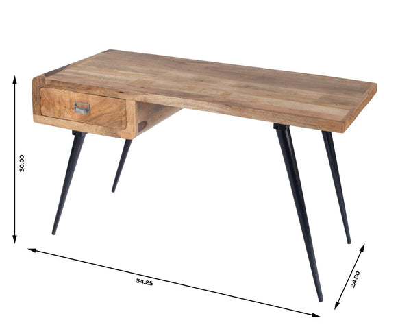 Butler Specialty Anuri Natural Wood & Metal Desk 5449312