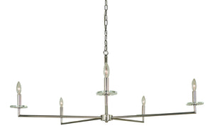 5-Light Matte Black Muse Chandelier