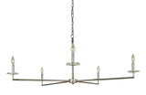 5-Light Polished Nickel Muse Chandelier