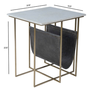 Butler Specialty Stephanik Marble & Leather Magazine Table 5451389