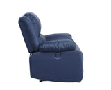 Zuriel Contemporary Power Motion Sofa with USB Port Blue PU(#Blue001) 54615-ACME