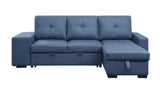 Strophios Contemporary Reversible Sleeper Sofa Blue Fabric(#TEX208-17) 54650-ACME