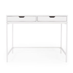 Butler Specialty Belka White Desk with Drawers 5466304