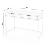 Butler Specialty Belka White Desk with Drawers 5466304