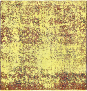 Pasargad Vintage Lahore Collection Yellow Wool Area Rug 54690-PASARGAD