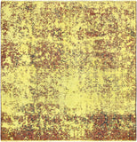 Vintage Lahore Collection Yellow Wool Area Rug