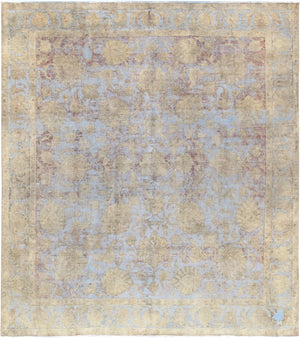 Pasargad Vintage Lahore Collection Red Wool Area Rug 54695-PASARGAD