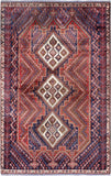 Vintage Azerbaijan Rust Wool Area Rug ' '
