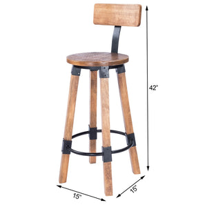 Butler Specialty Masterson Wood & Metal Bar Stool 5480330