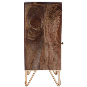 Butler Specialty Alda Wood & Brass Metal Inlay Cabinet 5481140