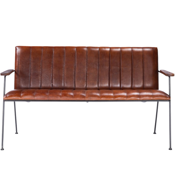 Butler Specialty Phoenix Leather & Metal Bench 5482330