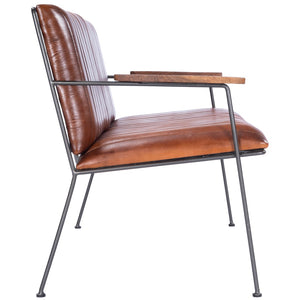 Butler Specialty Phoenix Leather & Metal Bench 5482330