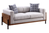 Pelton Contemporary/Industrial Loveseat with 2 Pillows