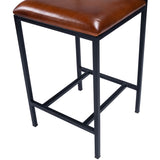 Butler Specialty Lazarus Leather & Metal Counter Stool 5495330