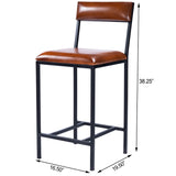 Butler Specialty Lazarus Leather & Metal Counter Stool 5495330