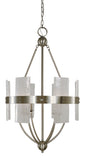 6-Light Brushed Nickel Collette Foyer Chandelier